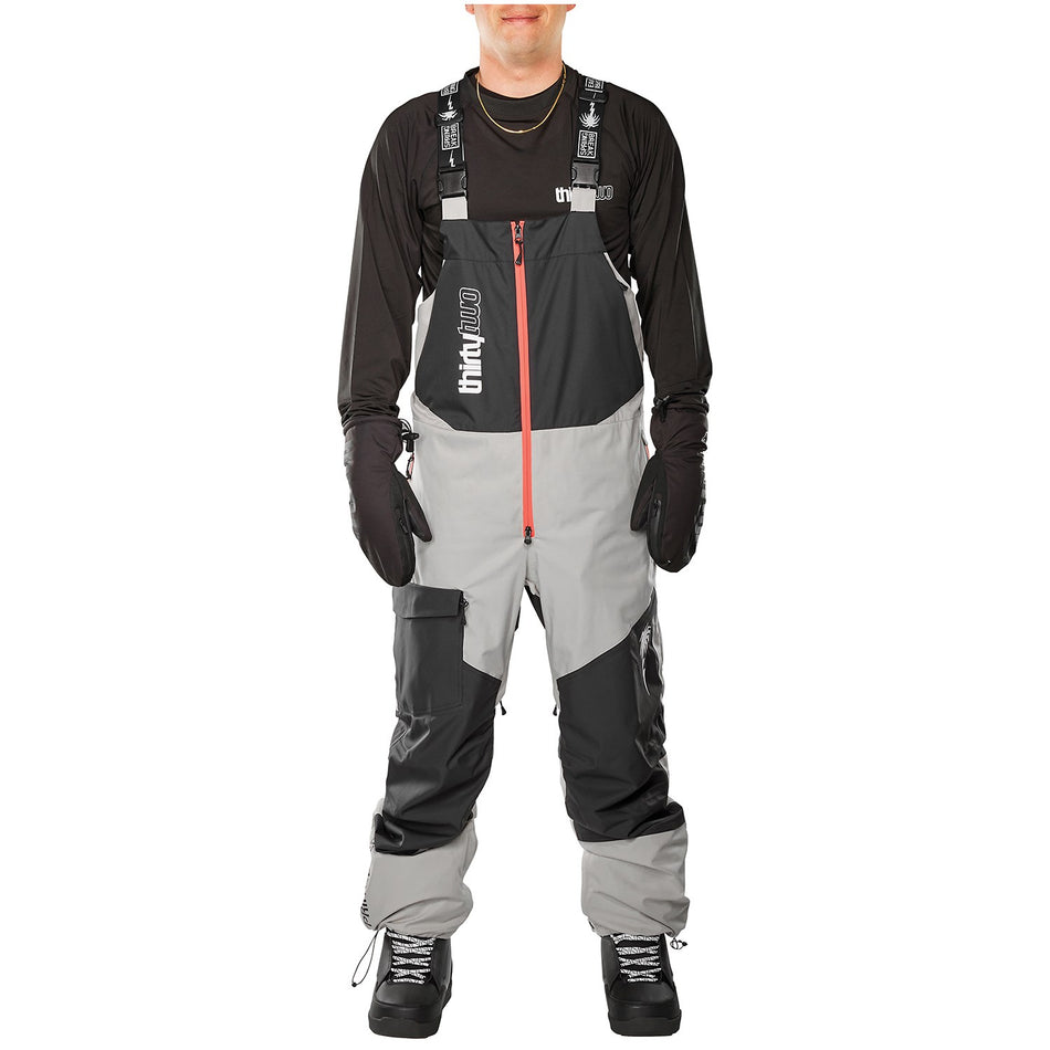 ThirtyTwo Spring Break Powder Bib Pants Mens Gravel