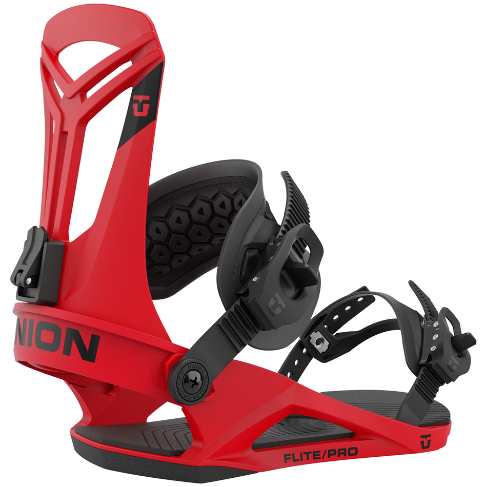 Union Flight Pro Mens Snowboard Bindings Red