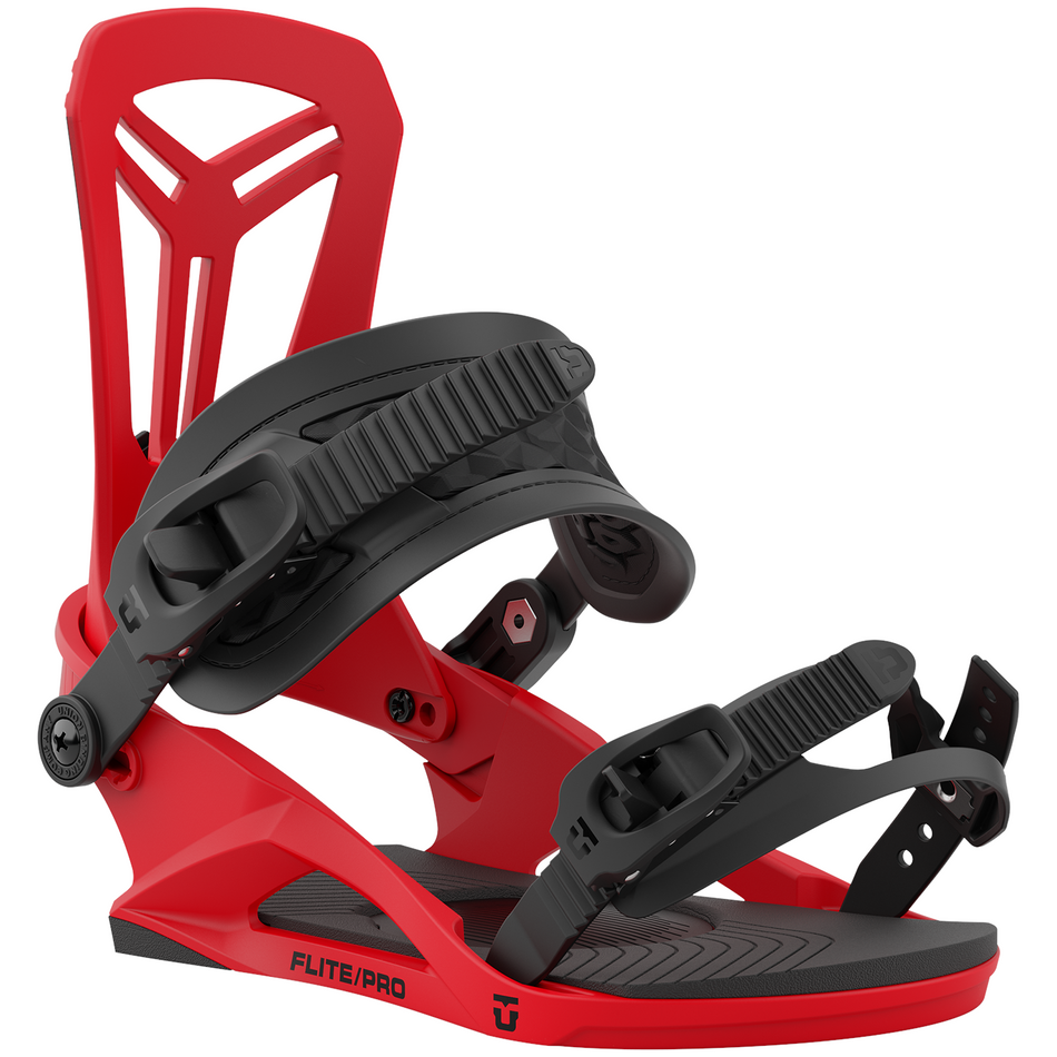 Union Flight Pro Mens Snowboard Bindings Red