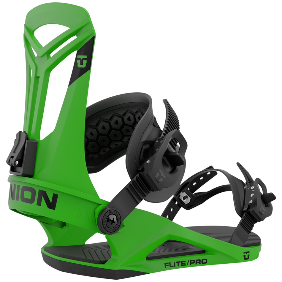 Union Flight Pro Mens Snowboard Bindings Green