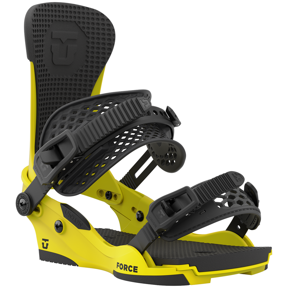 Union Force Mens Snowboard Bindings (Team High Back) Electric Yellow