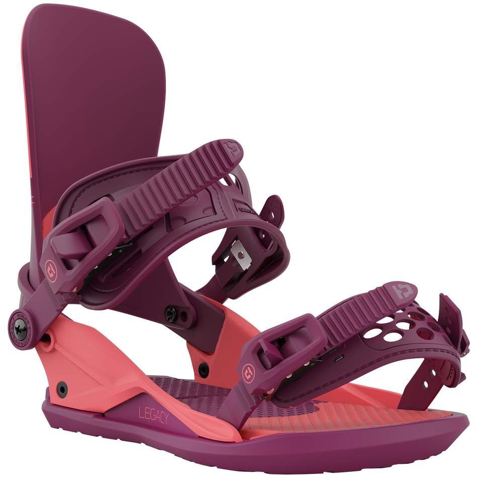 Union Legacy Womens Snowboard Bindings Raspberry