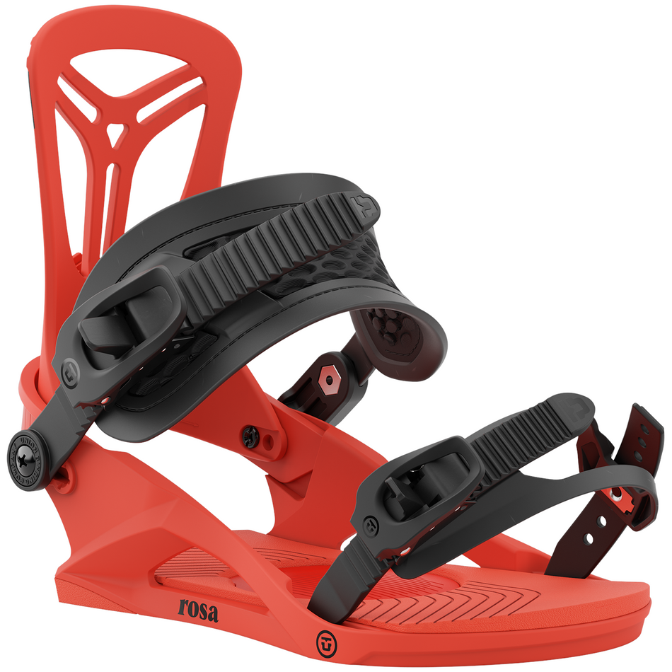 Union Rosa Womens Snowboard Bindings Hot Red