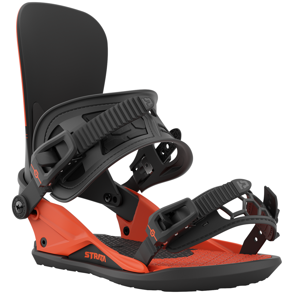 Union Strata Mens Snowboard Bindings (Team High Back) Orange