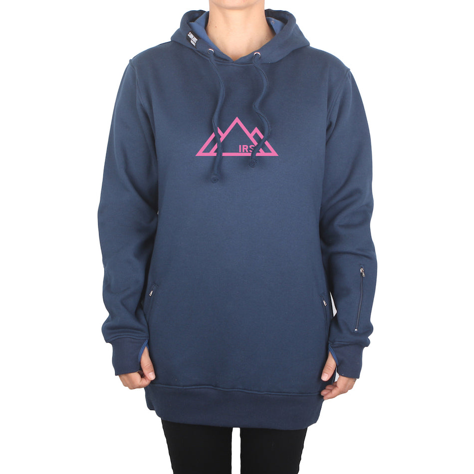 I Ride Sideways Whistler DWR Shred Fit Hoodie Womens Navy