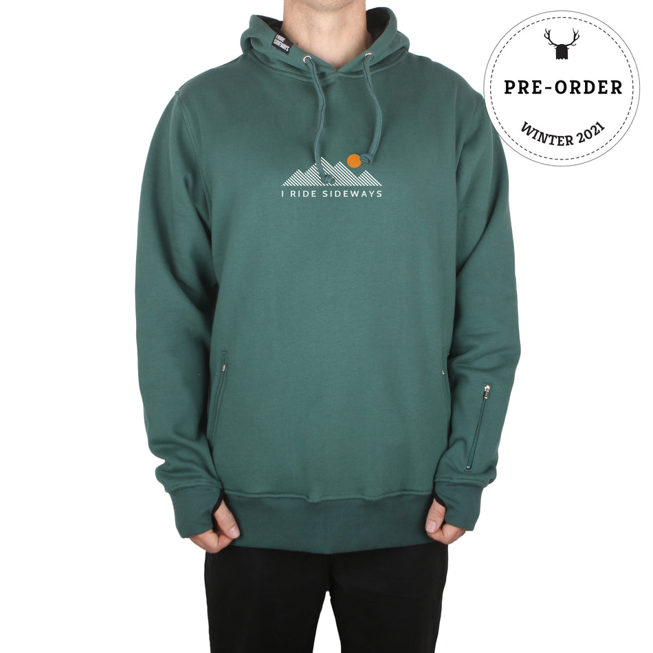 I Ride Sideways Mike DWR Sig Fit Hoodie Mens Teal