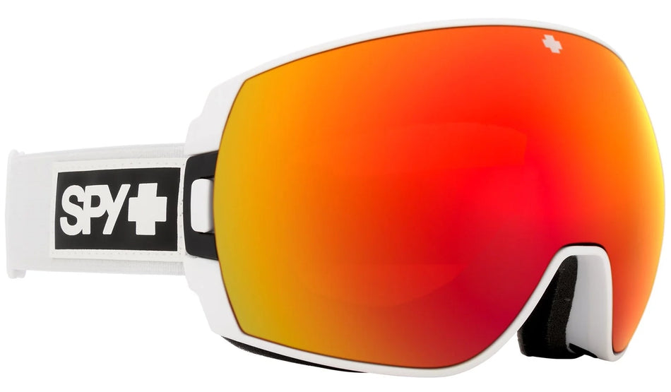 Spy Legacy Goggles 2024 Matte White / HD Plus Bronze with Red Spectra Mirror + Spare Lens