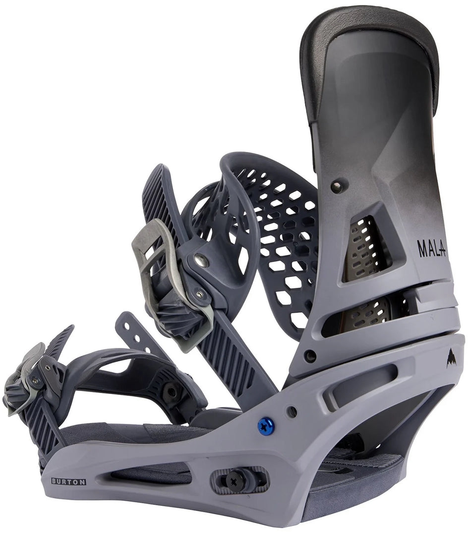 Burton Malavita Mens Snowboard Bindings Grey Fade